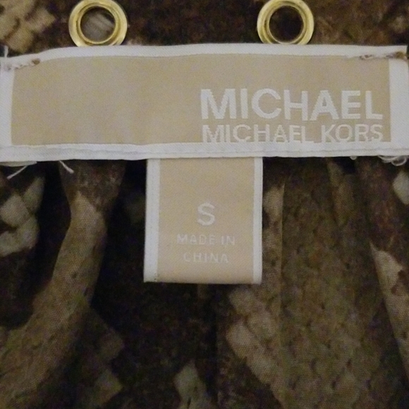 MICHAEL MICHAEL KORS GROMMET PEASANT BLOUSE - Picture 5 of 7